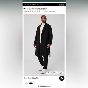 ALOYOGA Unisex gameday wool coat
